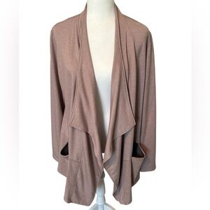 LOGO LOUNGE Clay Open Jersey Jacket Size Medium